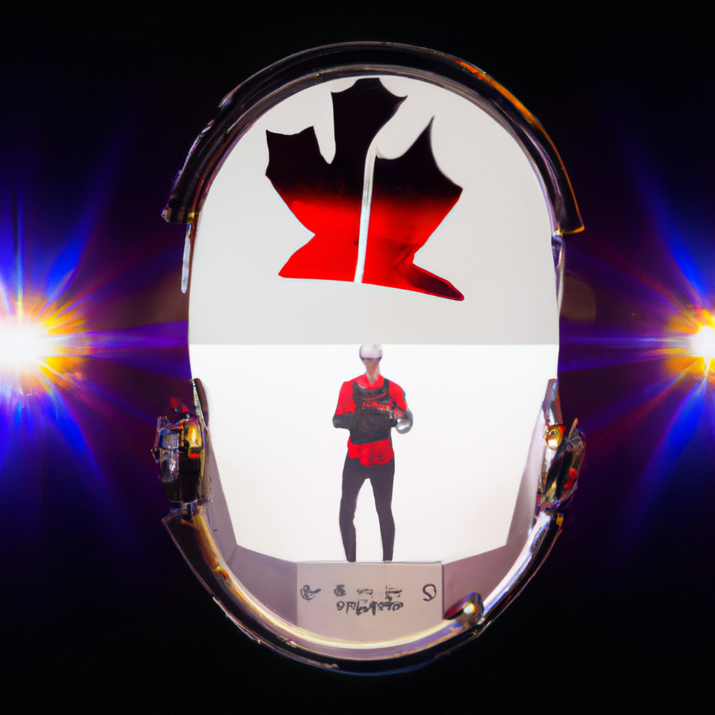 High-contrast illustration of friendly support team with headsets and a Canadian maple leaf accent