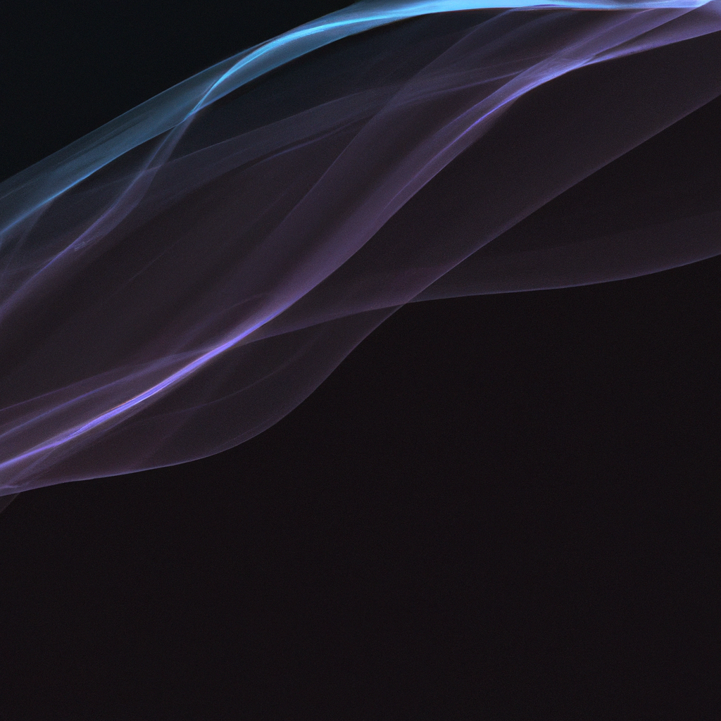 Abstract storytelling waves with violet-blue gradient